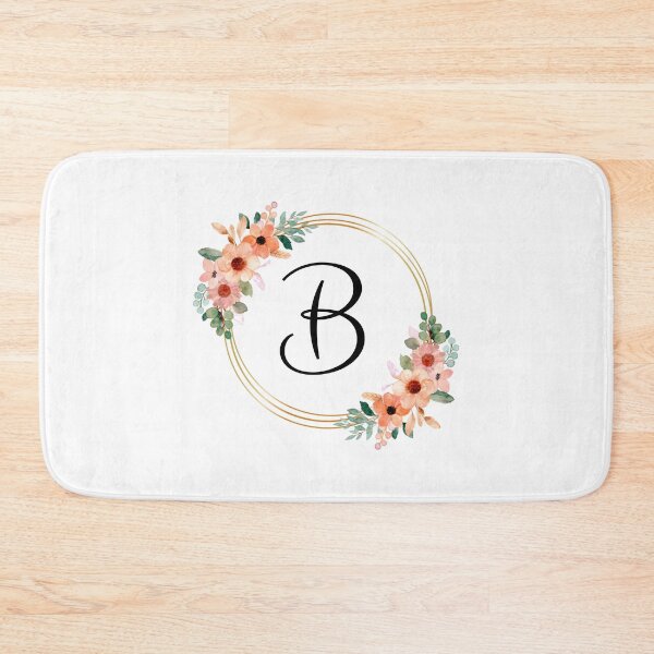 Item preview, Monogram Letter B | Coral Floral Design designed and sold by JustSeasons.