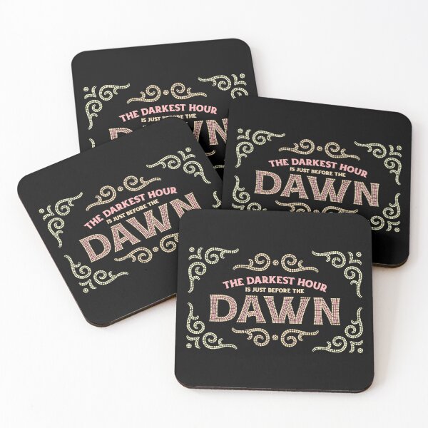 Item preview, The Darkest Hour Is Just Before The Dawn motivational lettering quote designed and sold by Palteeshop.