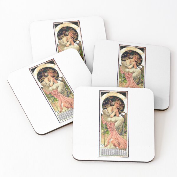 Item preview, 1902 calendar  -Alphonse Mucha -Art Nouveau Mucha -Vintage Alphonse Woman Nouveau designed and sold by TeeARTHY.