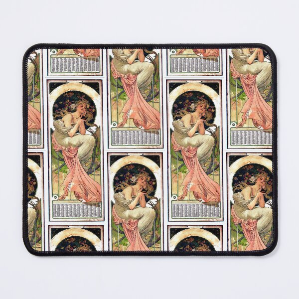 Item preview, 1902 calendar -Alphonse Mucha -Art Nouveau Mucha -Vintage Alphonse Woman Nouveau designed and sold by TeeARTHY.