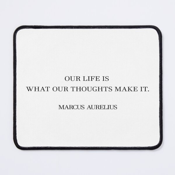 Item preview, Marcus Aurelius Our Life Quote Typography designed and sold by V0IDRACE.