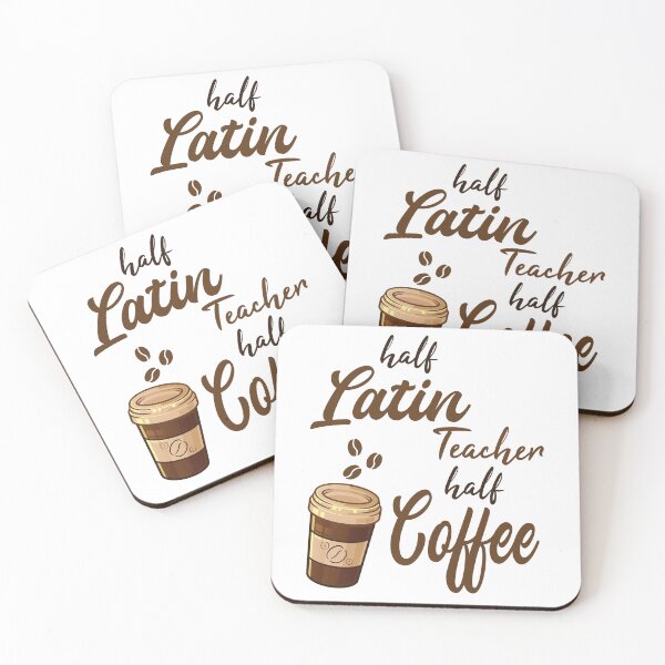 Item preview, Half Latin Teacher Half Coffee designed and sold by woodesigner.