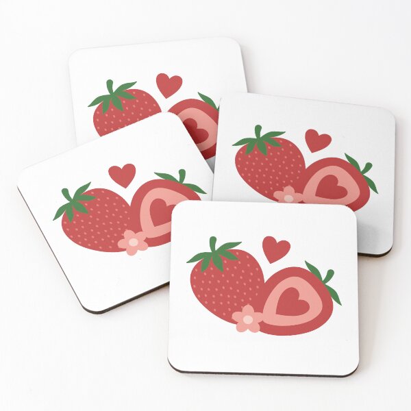 Item preview, Strawberry Lovers Floral Pattern designed and sold by Creative Wolf Design.