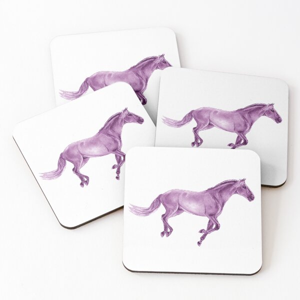 Item preview, Galloping horse 3 - purple colorized version designed and sold by SylvieG18.