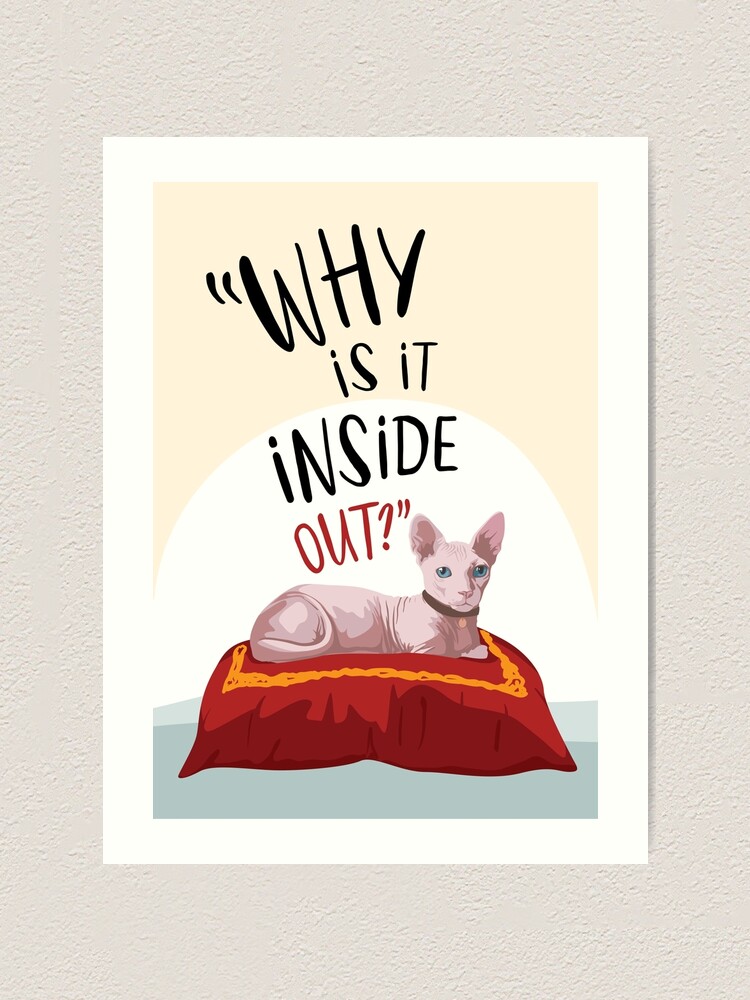 why-is-it-inside-out-sphynx-cat-meme-art-print-for-sale-by