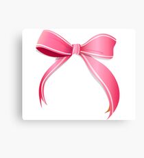 Pink bow Metal Print
