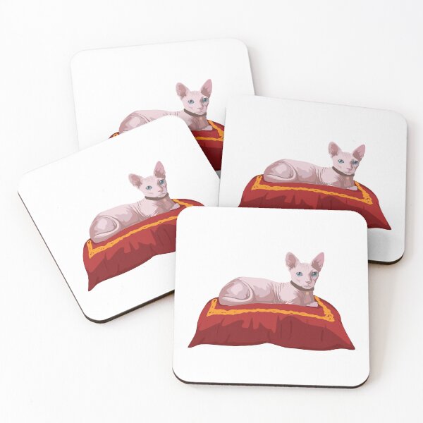 Item preview, Sphynx cat on a pillow designed and sold by MamSelle.