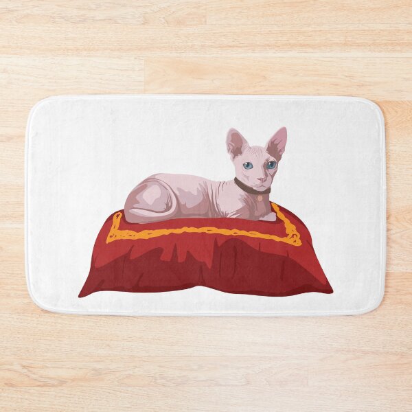 Item preview, Sphynx cat on a pillow designed and sold by MamSelle.