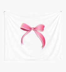 Pink bow Wall Tapestry
