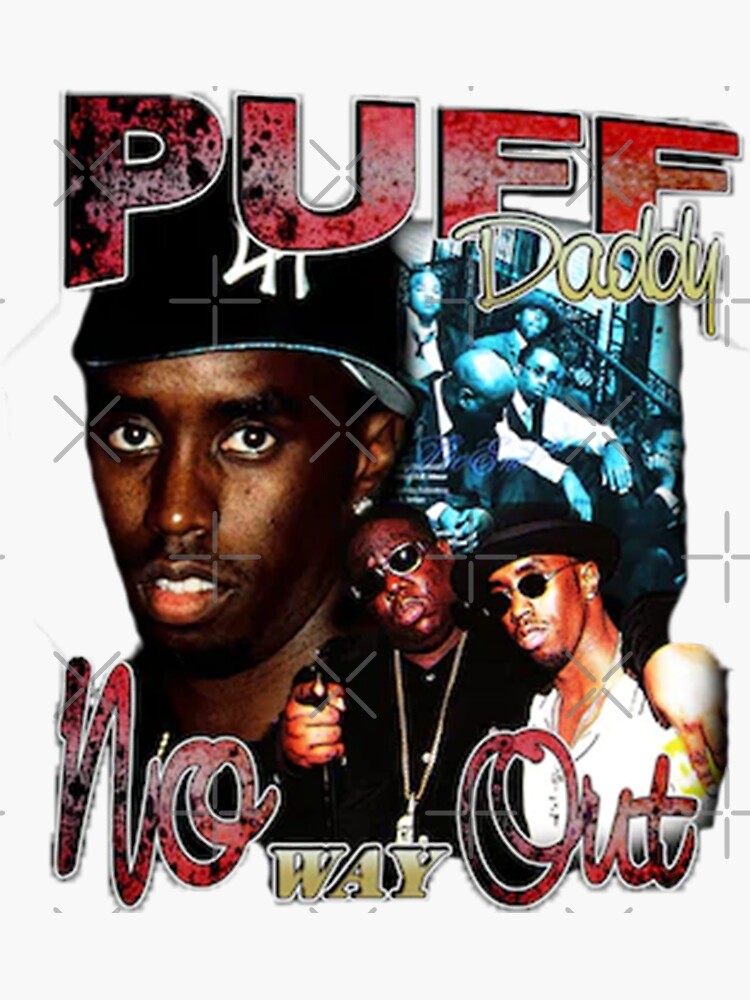 "Puff Daddy ''no way out'' design vintage" Sticker for Sale by