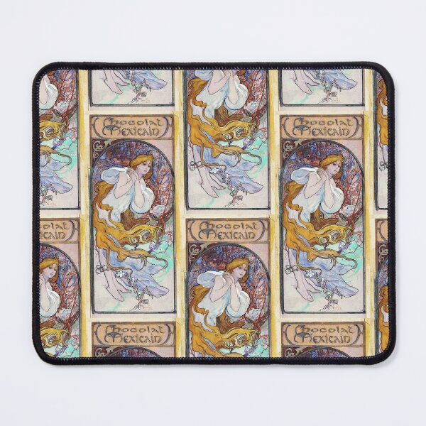 Item preview, Chocolat Mexicain -Alphonse Mucha -Art Nouveau Mucha -Vintage Alphonse Woman Nouveau designed and sold by TeeARTHY.