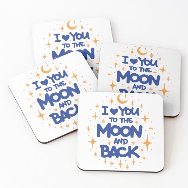 Item preview, I love you to the moon and back designed and sold by Zagach Letters.