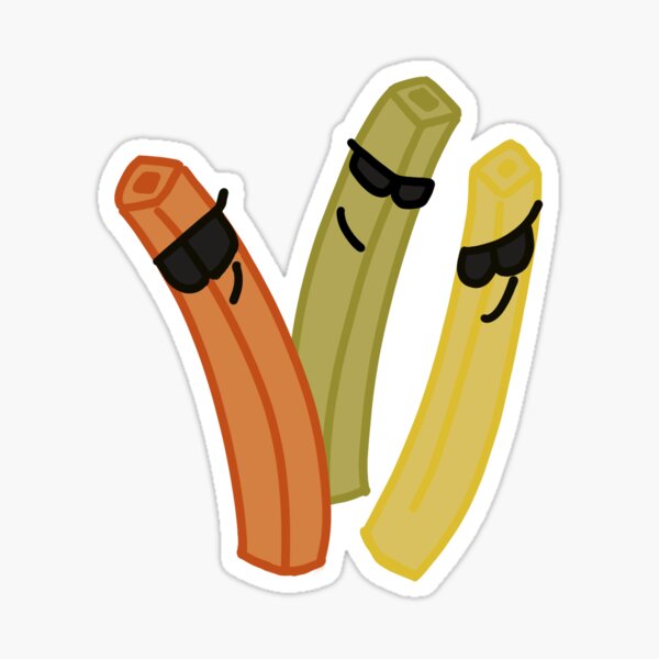 "Veggie straws "vegging" out" Sticker for Sale by hannahxcurran Redbubble