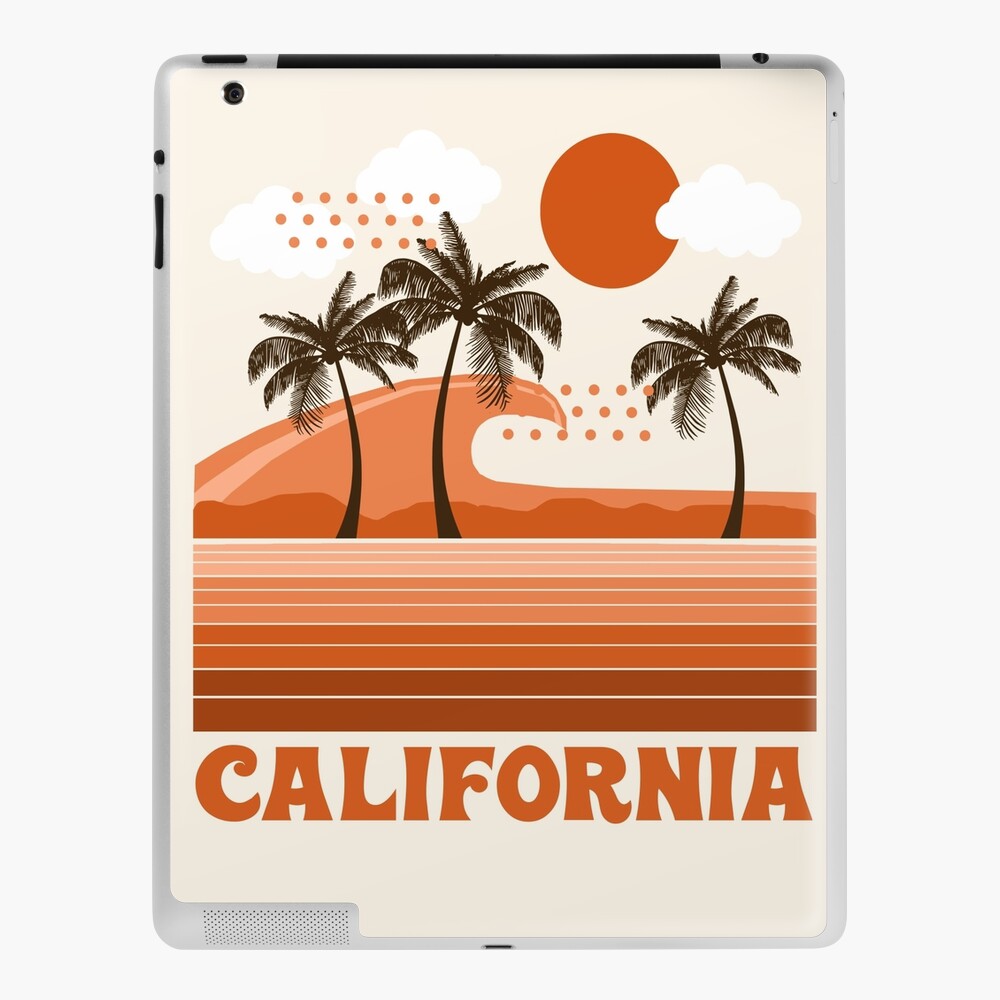 California - retro 70s 1970's sun surfing beach throwback minimal