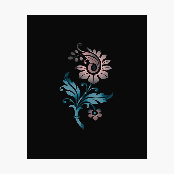 Item preview, Rose Gold Artistic Flower designed and sold by HappyLifeCreate.