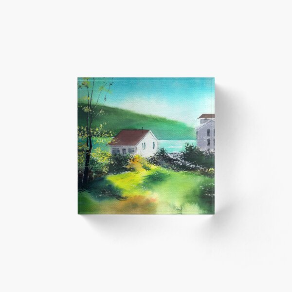 Lake Houses Acrylic Block