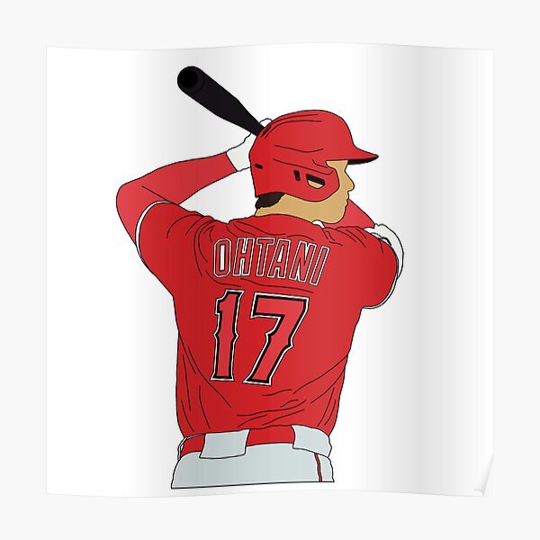 Art  Shohei Ohtani Los Angeles Angels Pitcher Baseball Poster