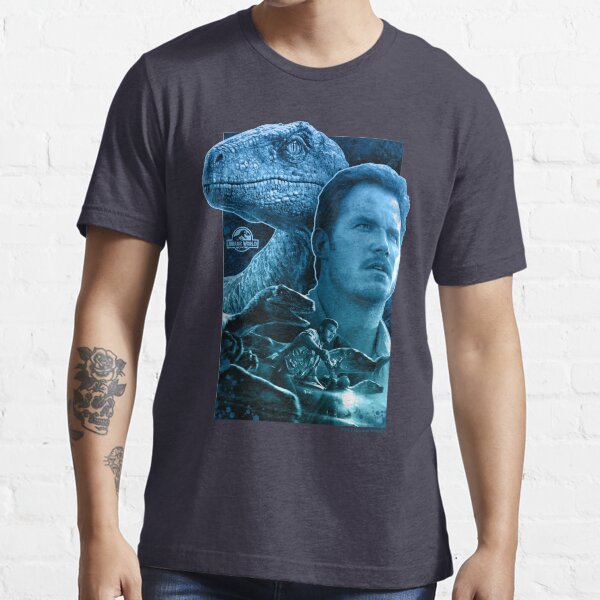 "Blue and Owen Grady Jurassic World characters art" Tshirt for Sale