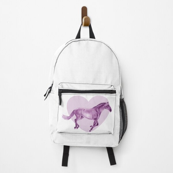 Item preview, Galloping horse 3 - purple colorized version, heart background designed and sold by SylvieG18.