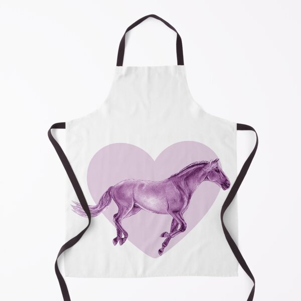 Item preview, Galloping horse 3 - purple colorized version, heart background designed and sold by SylvieG18.