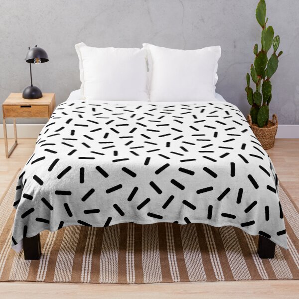 Item preview, Memphis Sprinkles Pattern 121 Black and White designed and sold by tonymagnerart.