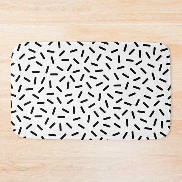 Item preview, Memphis Sprinkles Pattern 121 Black and White designed and sold by tonymagnerart.