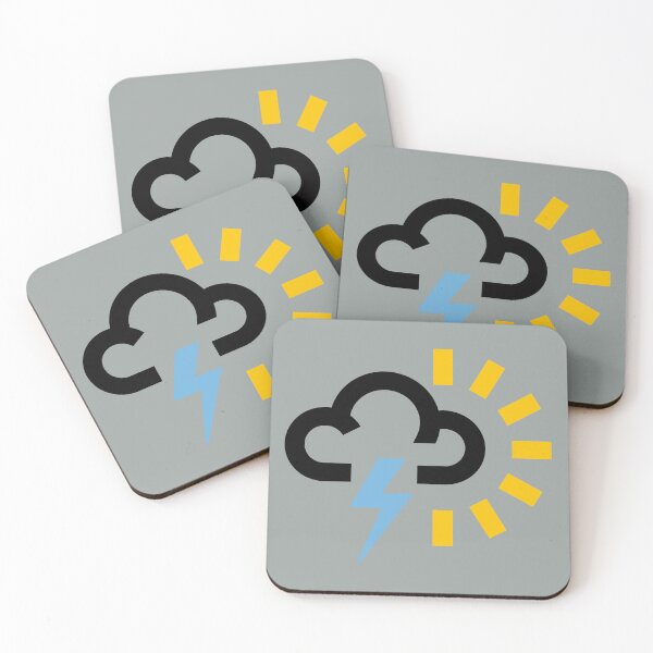 Item preview, Weather Forecast Symbol Sunshine and Thunder designed and sold by Dr Ed.