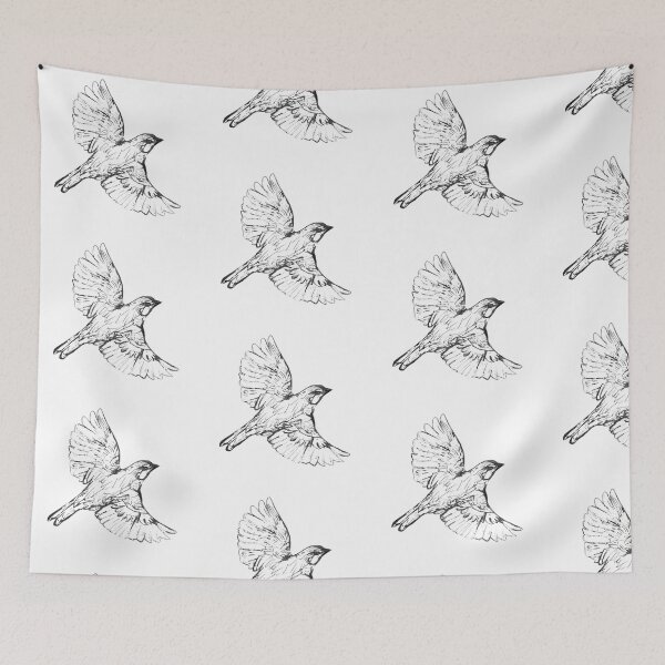 Item preview, Sparrow in Flight designed and sold by PomPoison.