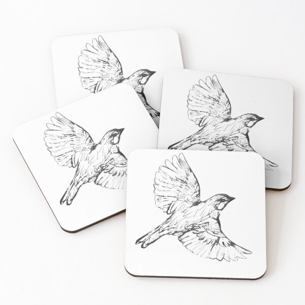Item preview, Transparent Sparrow in Flight designed and sold by PomPoison.