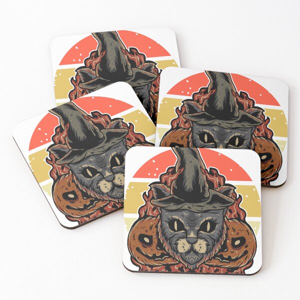 Artikelvorschau, Hexe der schwarzen Katze Halloweens entworfen und verkauft von BeansHotTees.