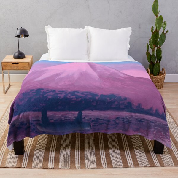 La Montagne Inspirée -unsigned- Throw Blanket