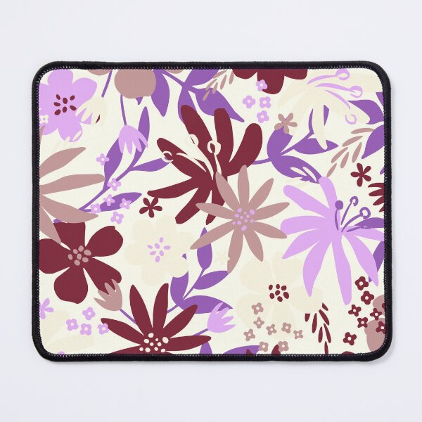 Item preview, Colourful Retro Purple Tropical Flower Pattern | Floral Leaves Flowers Botanical: designed and sold by LifeAndWonder.