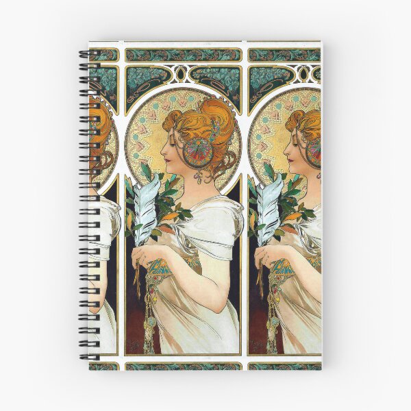 Item preview, La Plume-Alphonse Mucha -Art Nouveau Mucha -Vintage Alphonse Woman Nouveau designed and sold by TeeARTHY.