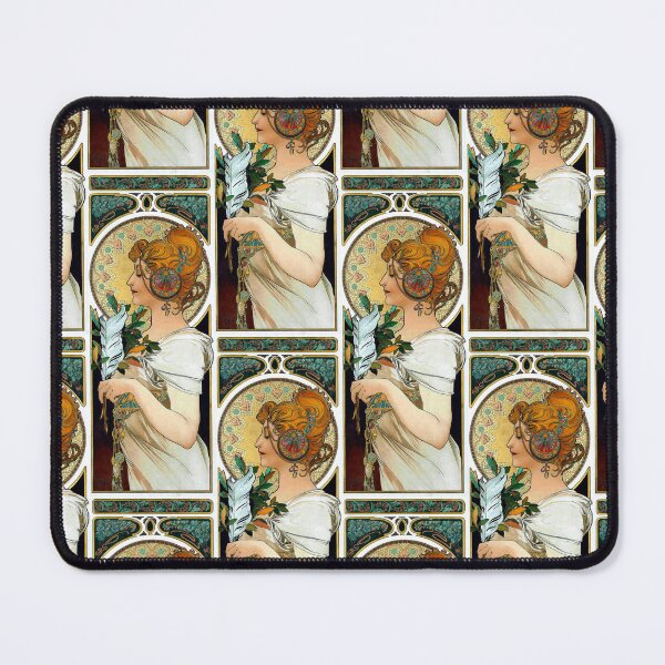 Item preview, La Plume-Alphonse Mucha -Art Nouveau Mucha -Vintage Alphonse Woman Nouveau designed and sold by TeeARTHY.