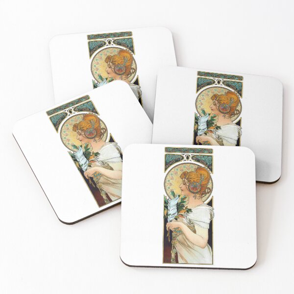 Item preview, La Plume-Alphonse Mucha -Art Nouveau Mucha -Vintage Alphonse Woman Nouveau designed and sold by TeeARTHY.