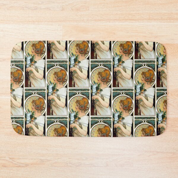 Item preview, La Plume-Alphonse Mucha -Art Nouveau Mucha -Vintage Alphonse Woman Nouveau designed and sold by TeeARTHY.