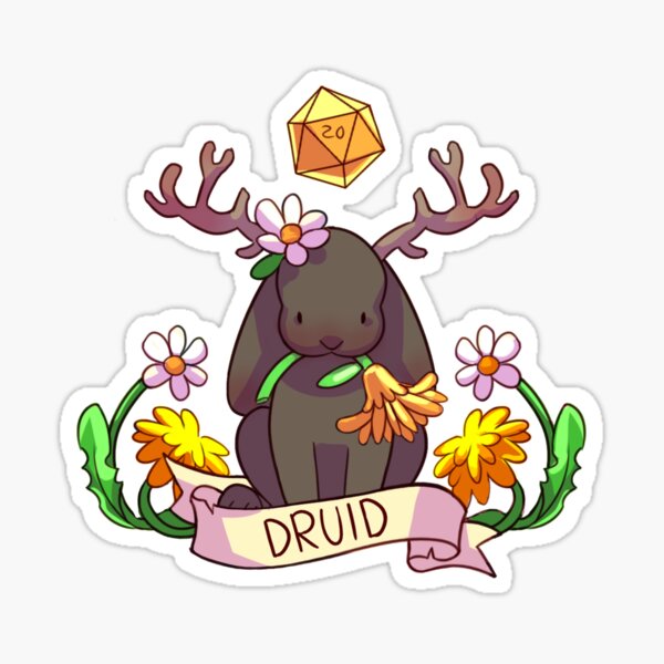 D&D Human Druid Sticker for Sale by TellezStickers