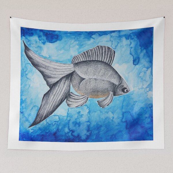 Item preview, Black Moor Goldfish  designed and sold by ArtbyMeganBrock.