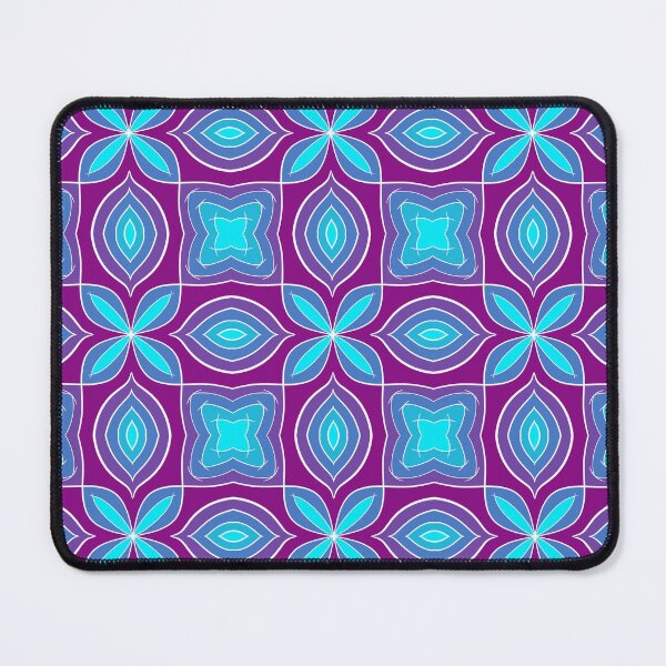 Item preview, Cool blues unique hand drawn geometric repeating pattern - WelshDesigns designed and sold by welshdesigns.