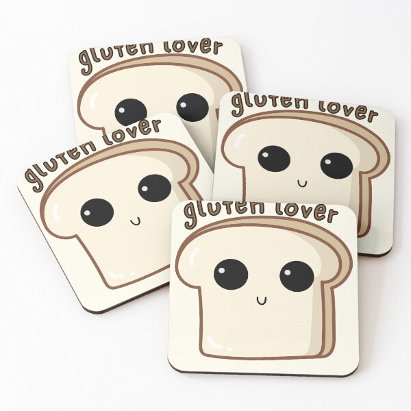 Item preview, Gluten Lover Cute Bread Loaf designed and sold by Pink Ribbon.