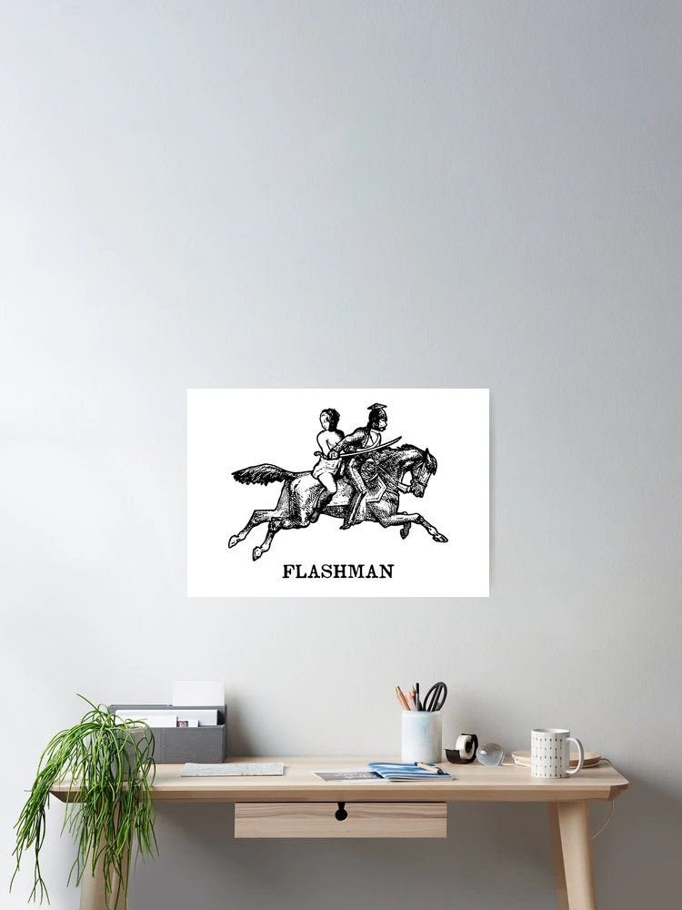 Thumbnail 2 of 3, Poster, Flashman Rides designed and sold by LordNeckbeard.