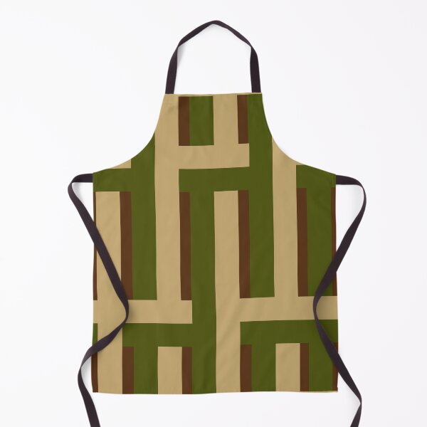 Item preview, Moss Green, Brown and Deep Cream Geometric Modern Pattern designed and sold by Stephanie J Lewis.