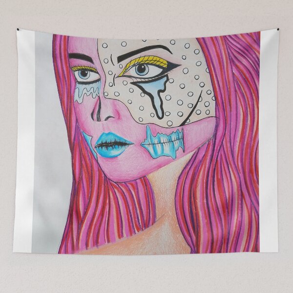 Item preview, Comic Book Pop Art Girl designed and sold by ArtbyMeganBrock.