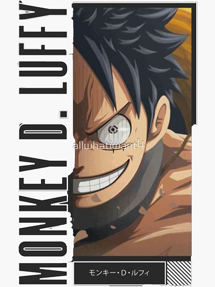 ONE PIECE STICKERS/MONKEY D LUFFY STICKERS/ ACE STICKERS / SANJI STICKERS /  LUFFY STICKERS Sticker for Sale by allwhatiwant4