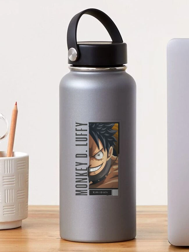 Monkey D Luffy-none water bottle drinkware-Duardoart by TeeFury