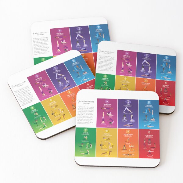 Item preview, Yoga Chakra Poses Chart - 83L designed and sold by serenaking.
