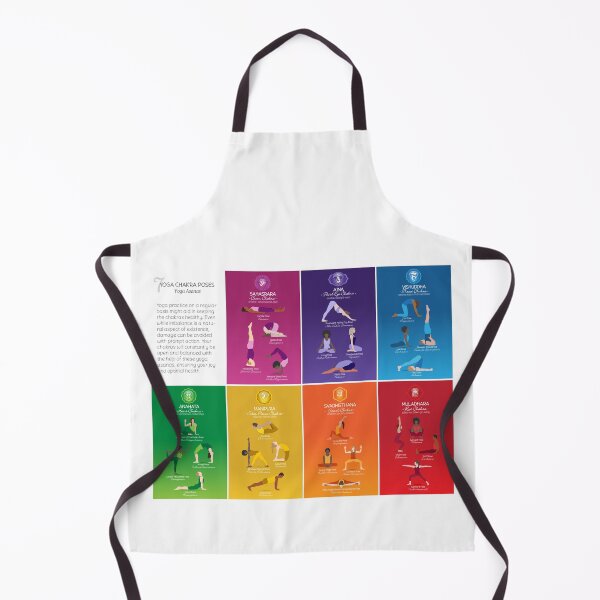 Item preview, Yoga Chakra Poses Chart - 83L designed and sold by serenaking.