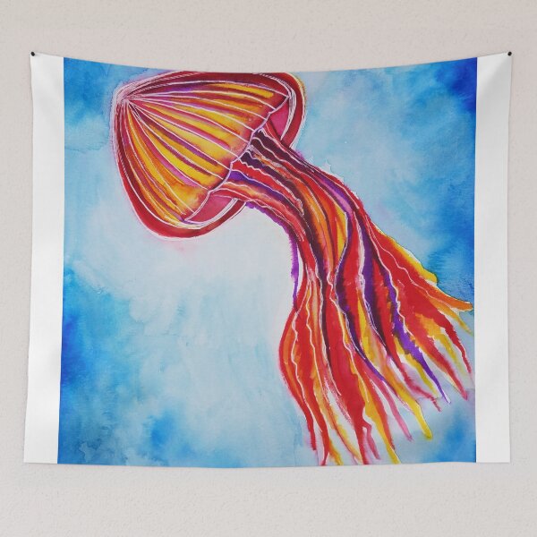 Item preview, Watercolor Jellyfish Art designed and sold by ArtbyMeganBrock.