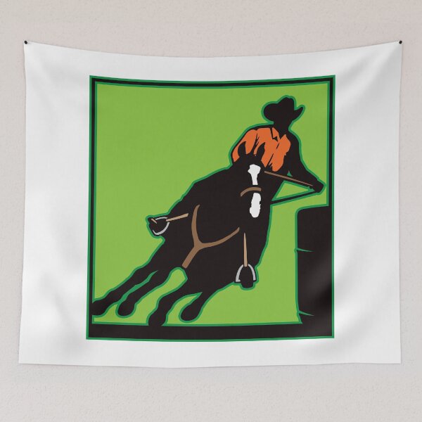 Artikelvorschau, Cowboy Barrel Racing entworfen und verkauft von Sabin Artworks.