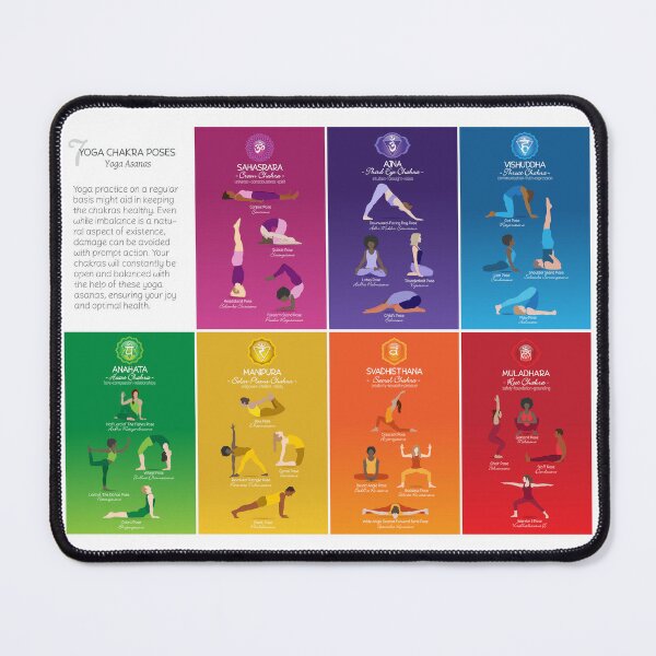 Buy Printable 7 Chakras & Corresponding Yoga Poses Online in India - Etsy | Pose  yoga, Reiki, Chakra